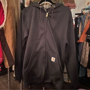 Carhartt Black Zip-Up Hoodie